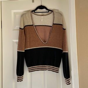 Free People Striped Sweater
